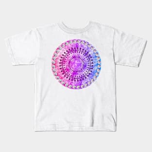 Rainbow Cloud Spiral Pattern Kids T-Shirt